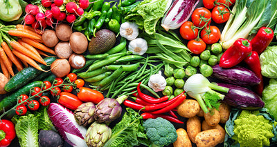 Vegetables, Meat, Fish & Fruits