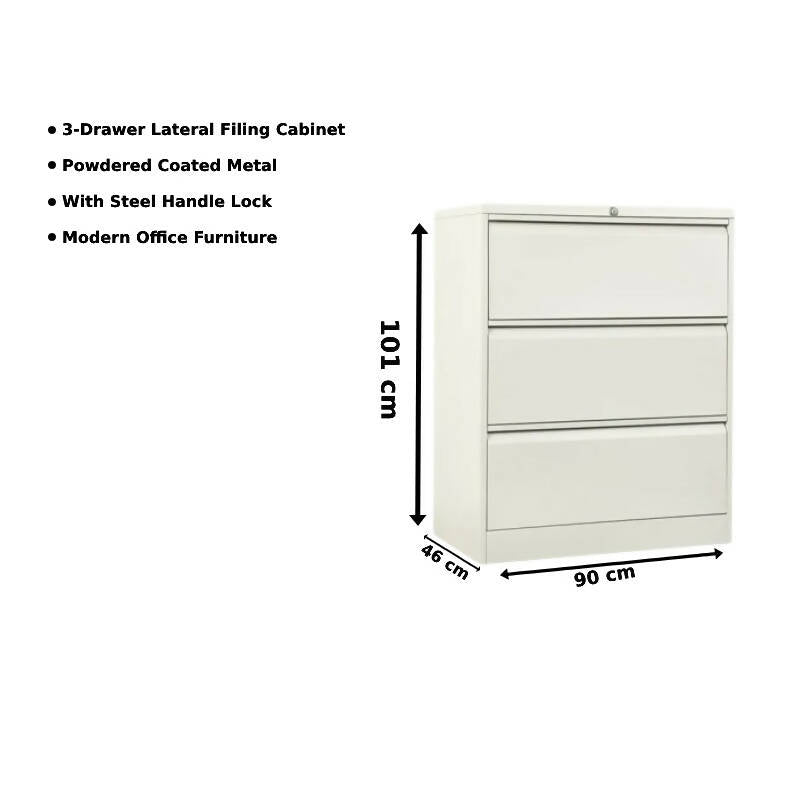 3 Drawer Lateral Cabinet