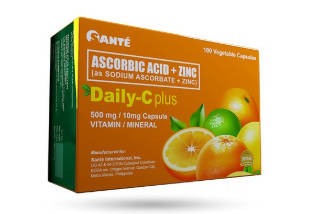 Daily-C Plus, Ascorbic Acid + Zinc (500mg/10mg) x 100&